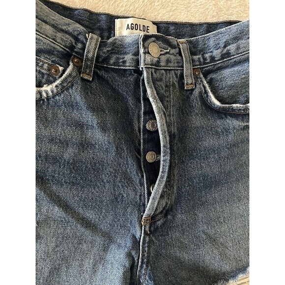 Agolde Parker Vintage Cut Off Denim Shorts In Swapmeet Size 27 Country Boho - Picture 3 of 9